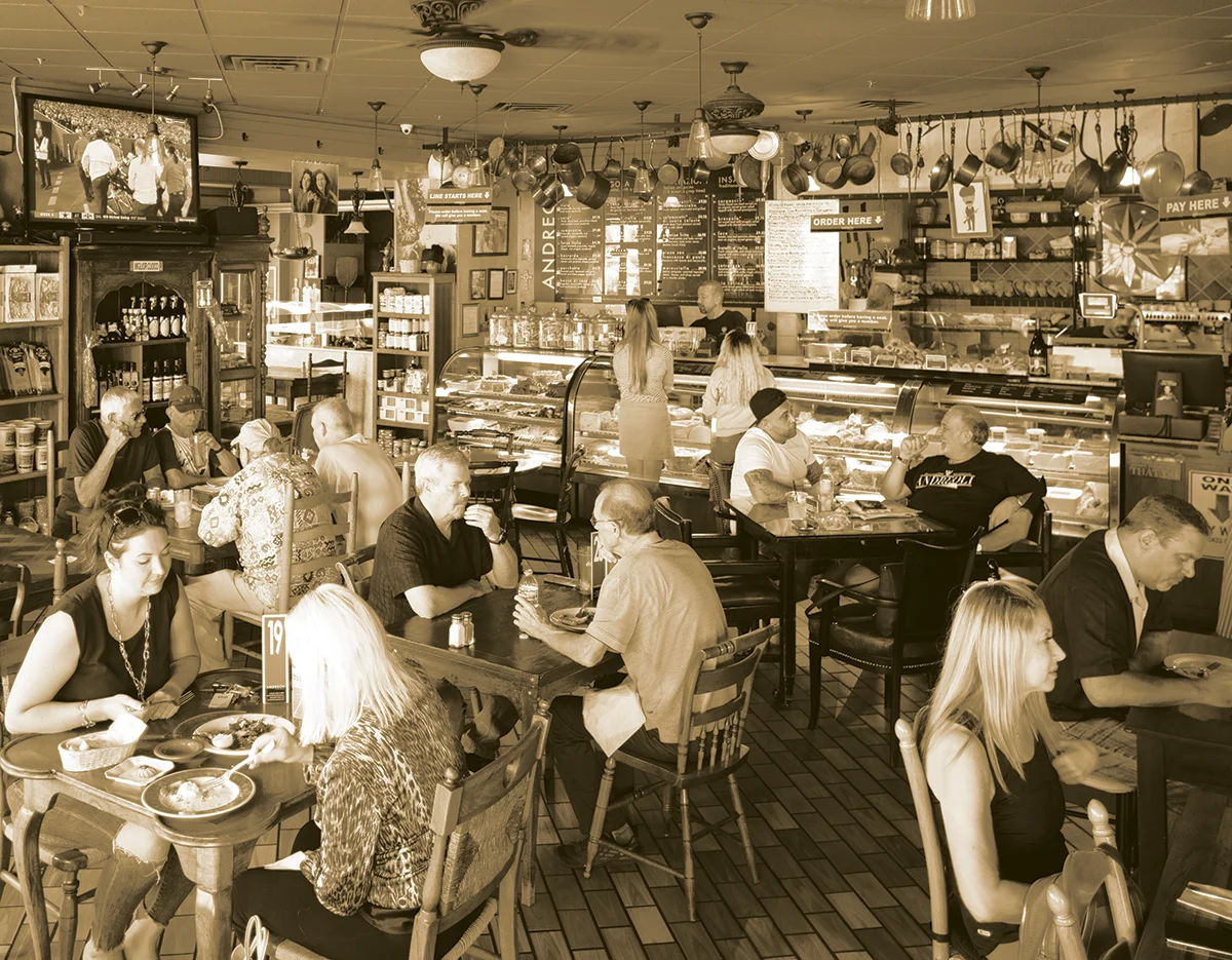 Andreoli Italian Grocer Interior Dining Room